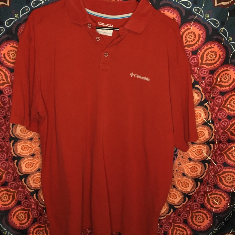 Red Colombia Polo shirt